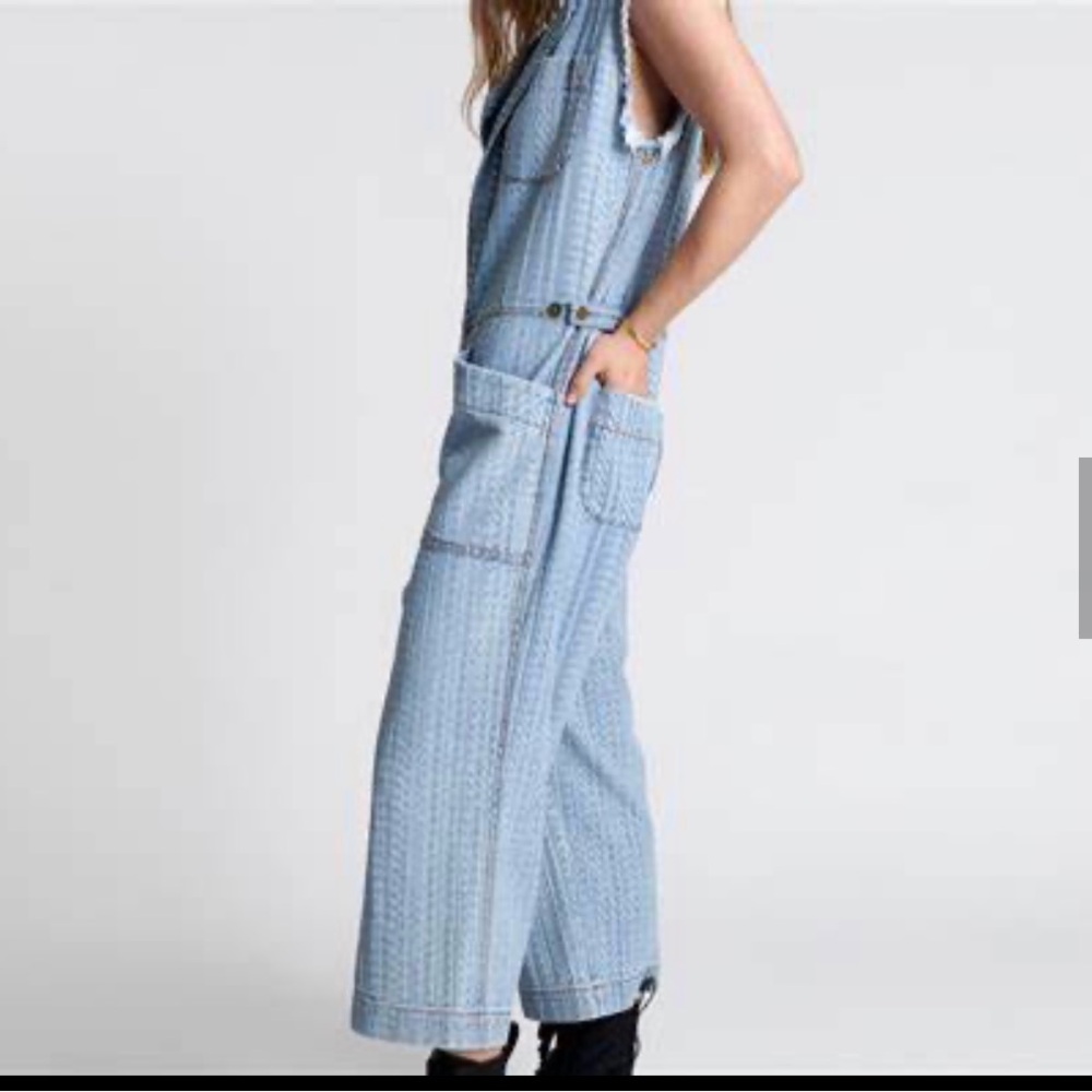 One Teaspoon Sky Blue Denim Overalls